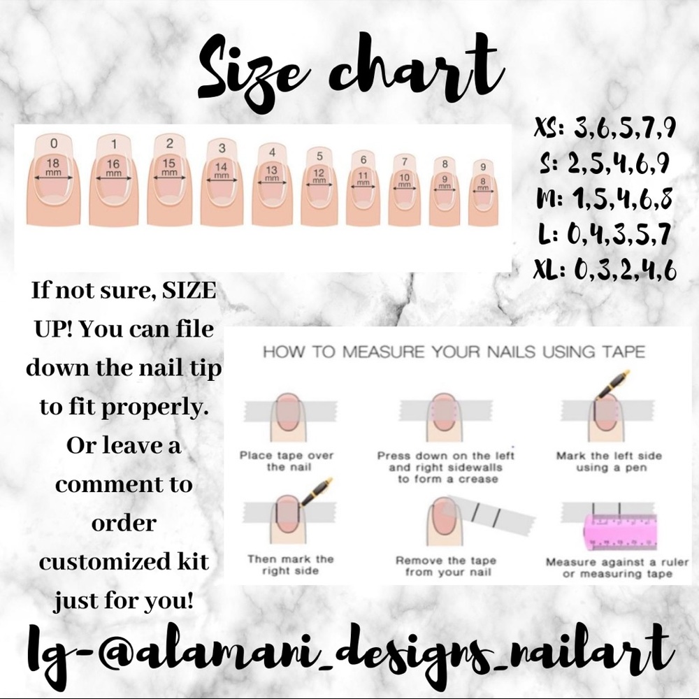 Custom gel press-on nails made by artisan set - Picture 4 of 8